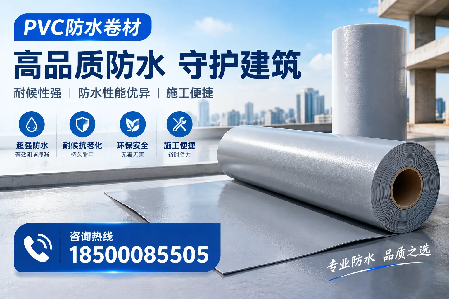 PVC防水卷材的防水效果评测，适合柳州的科学依据